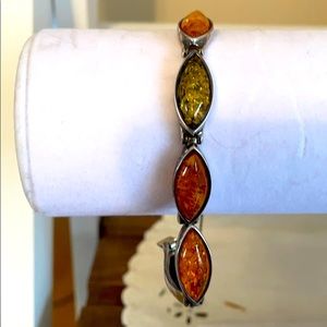 Shades of amber bracelet